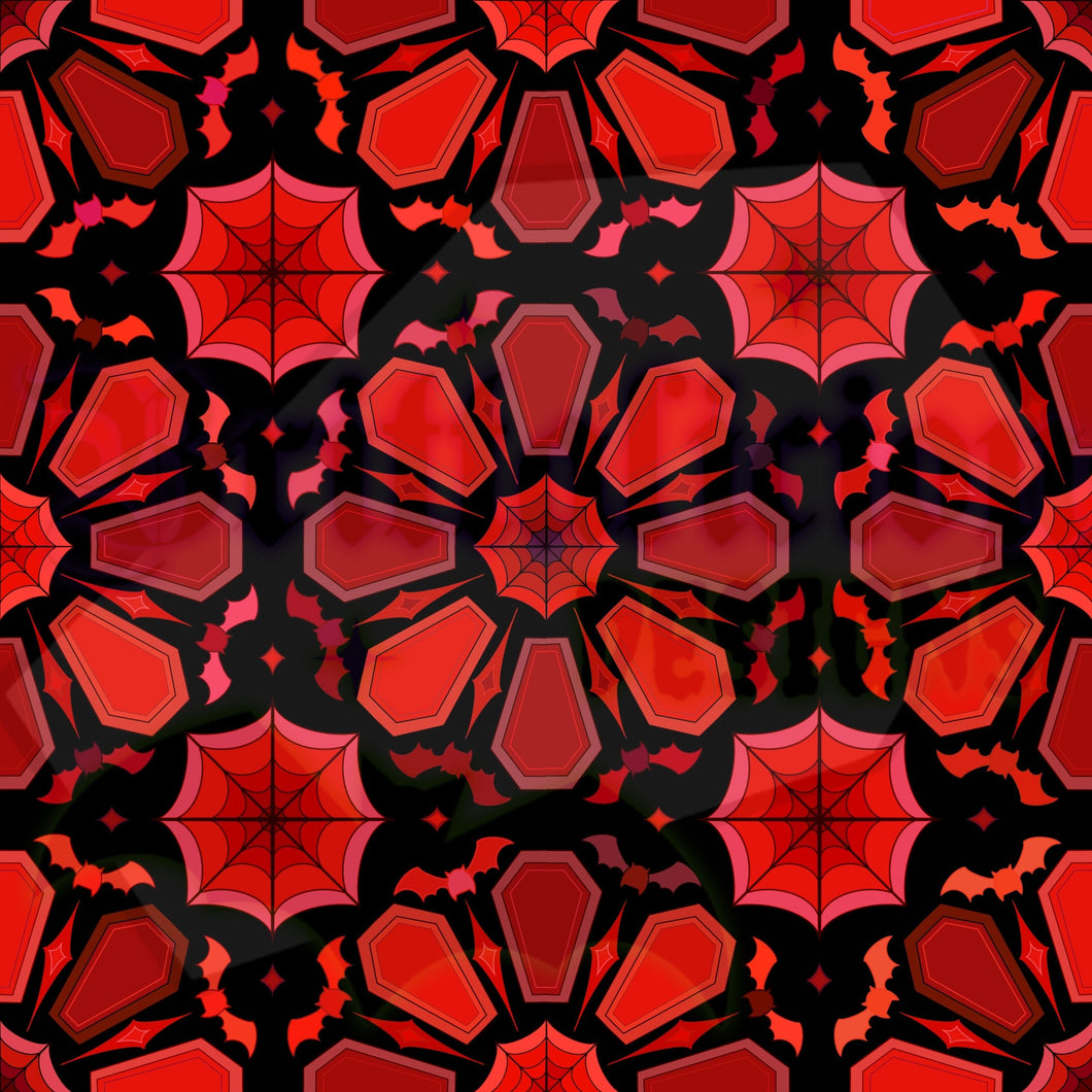 EXCLUSIVE ~ Red Coffin Kaleidoscope SMALL
