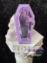 Load image into Gallery viewer, Sorcery purple coffin wallet
