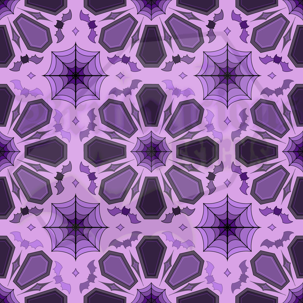 EXCLUSIVE ~ Purple Coffin Kaleidoscope LARGE