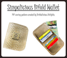 Load image into Gallery viewer, Simpalicious Bifold Wallet PDF Sewing Pattern
